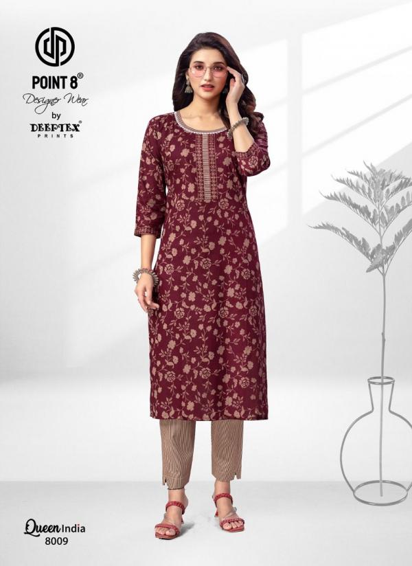 Deeptex Queen India Vol 8 Cotton Printed Designer Kurti With Bottom